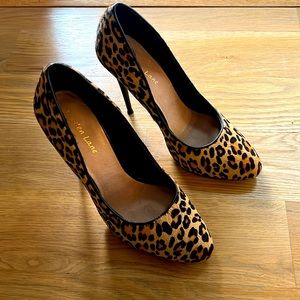 Maiden Lane - Sexy Leopard Print Calf Hair Pumps